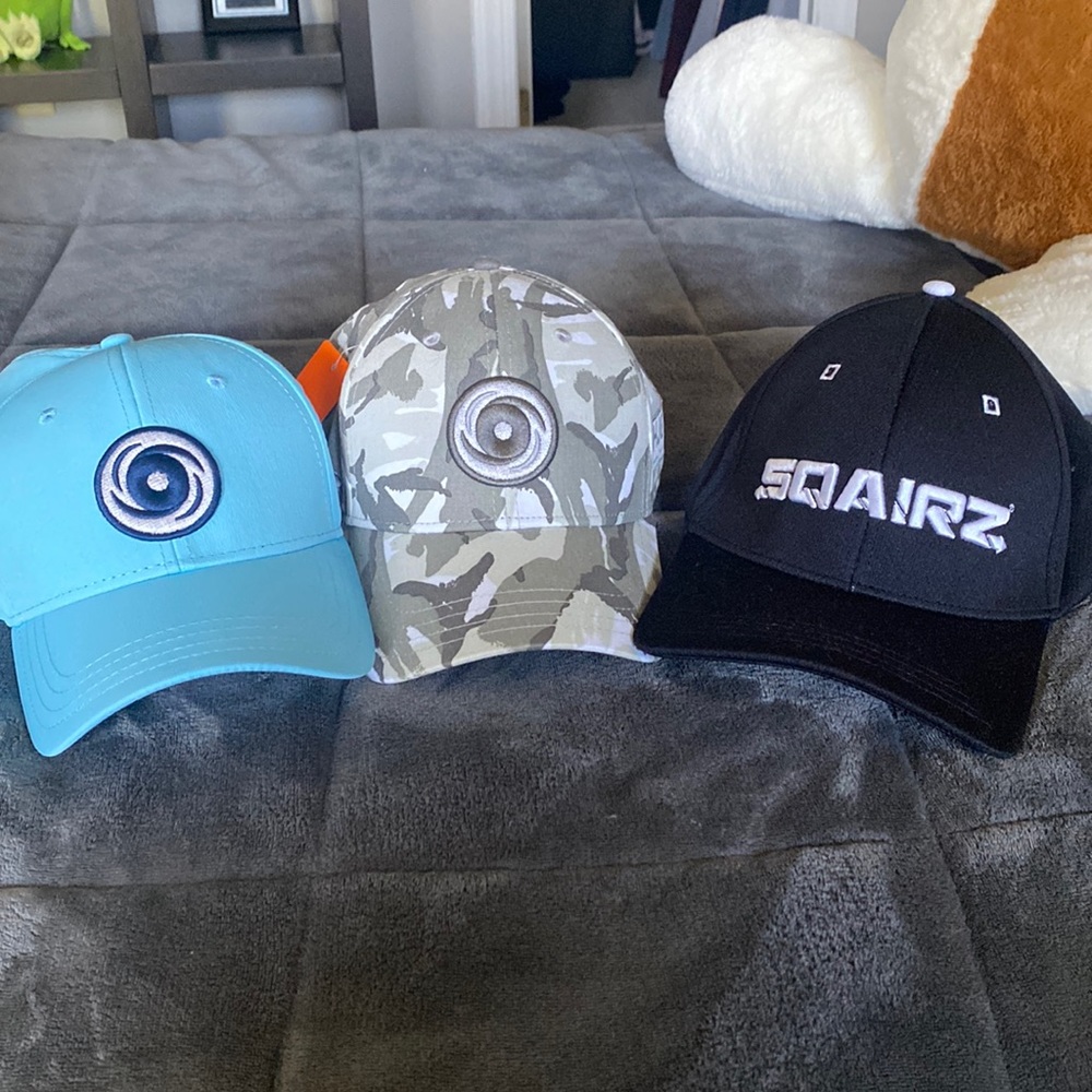 3 Hurricane Golf Tour / Squairz golf hats